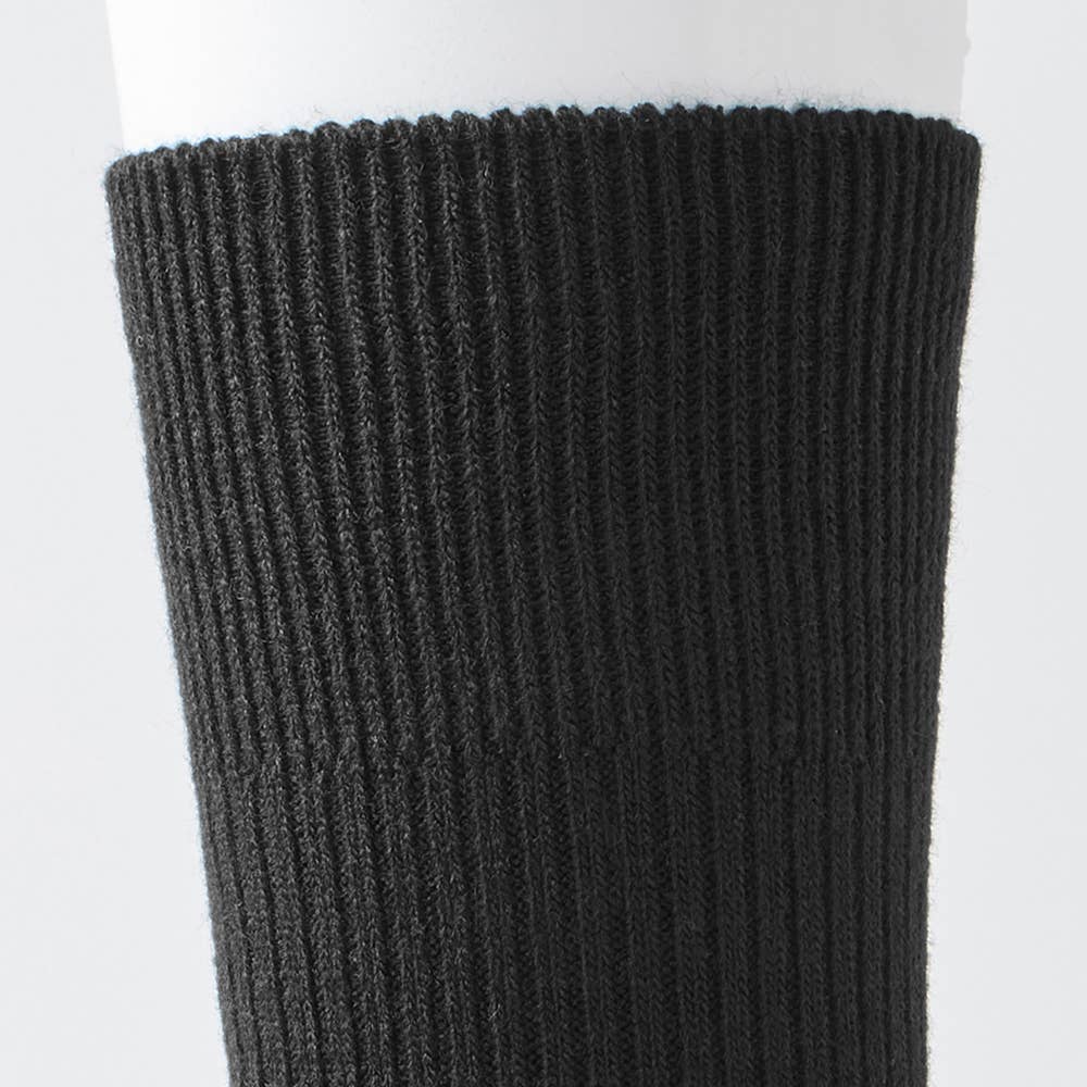 ネット限定3足セット【ウール混】ソックス クルー丈 リブ柄 PL0476 E2