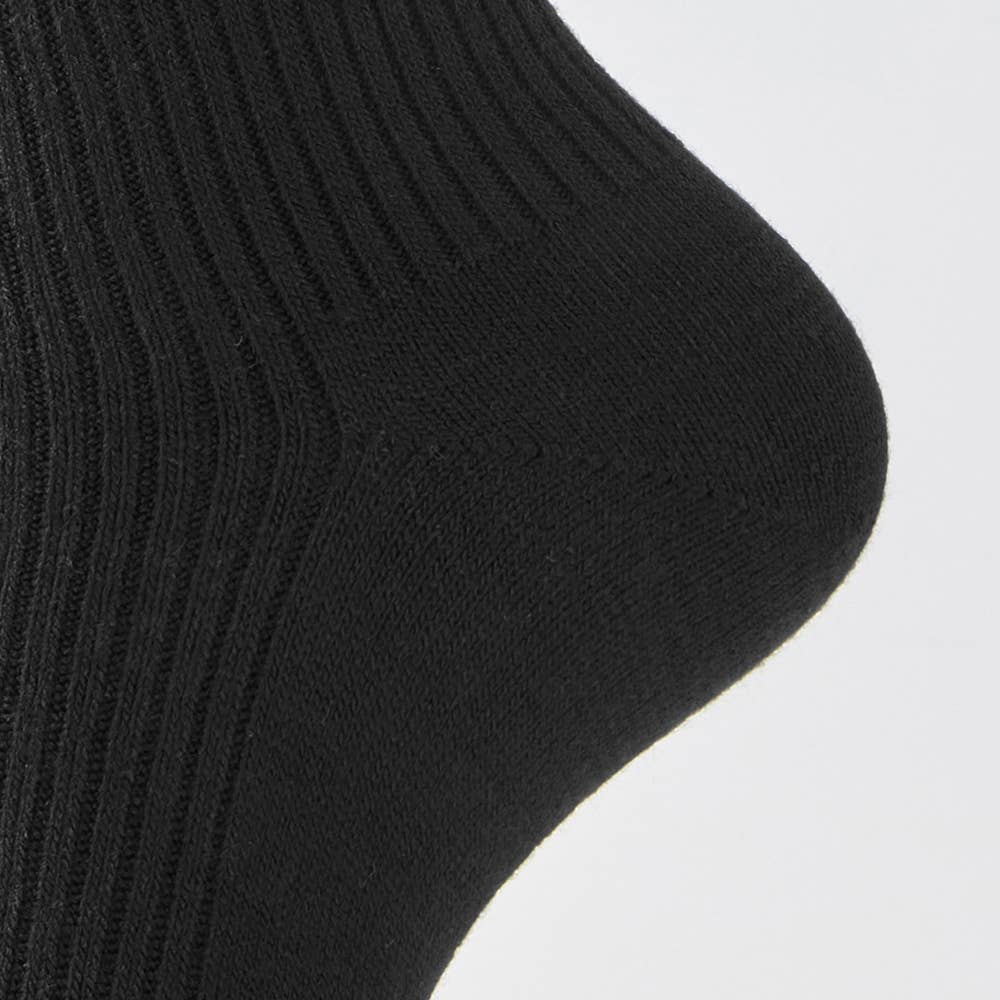 ネット限定3足セット【ウール混】ソックス クルー丈 リブ柄 PL0476 E3