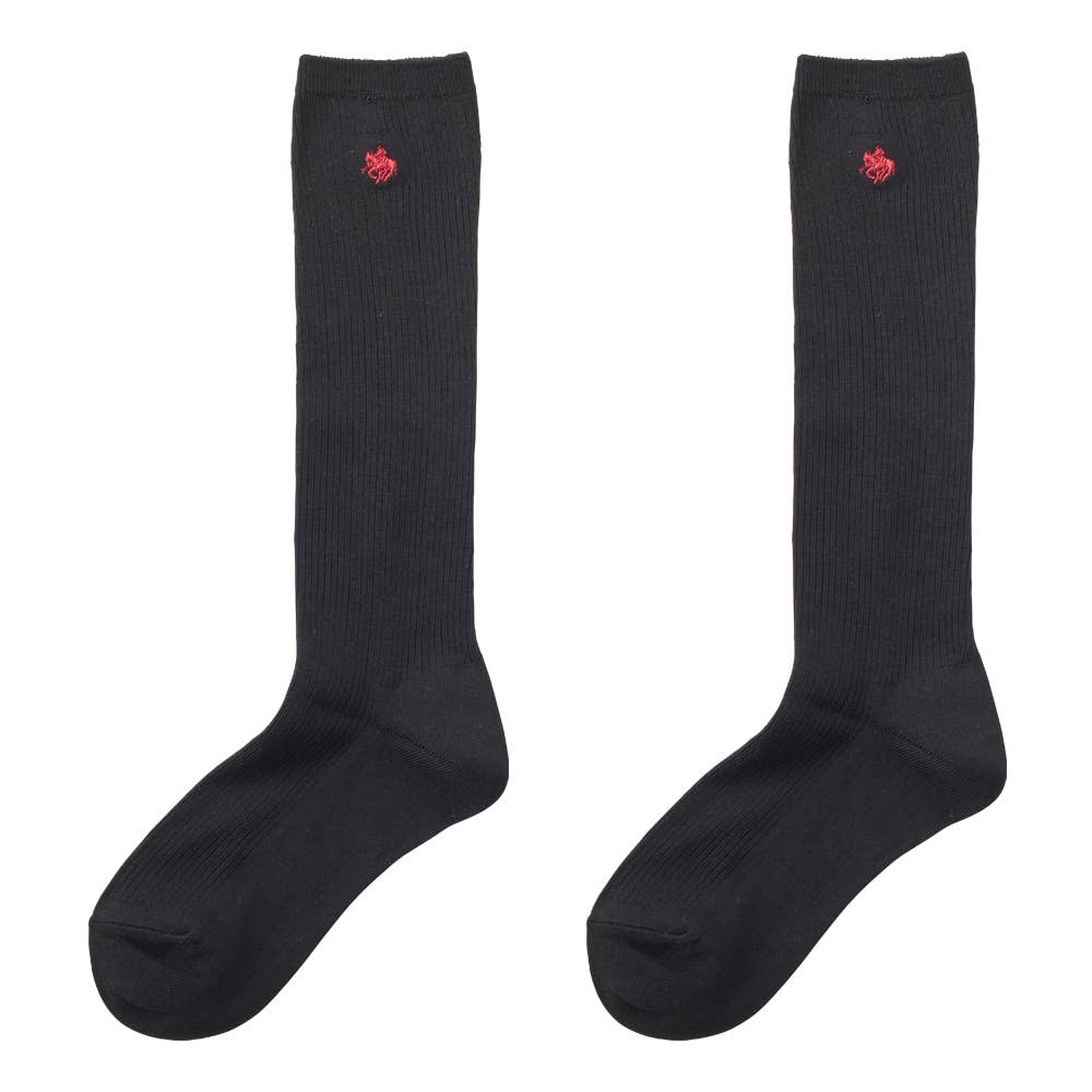スクール・表側綿100%】32cm丈ハイソックス PL0584 :キッズ