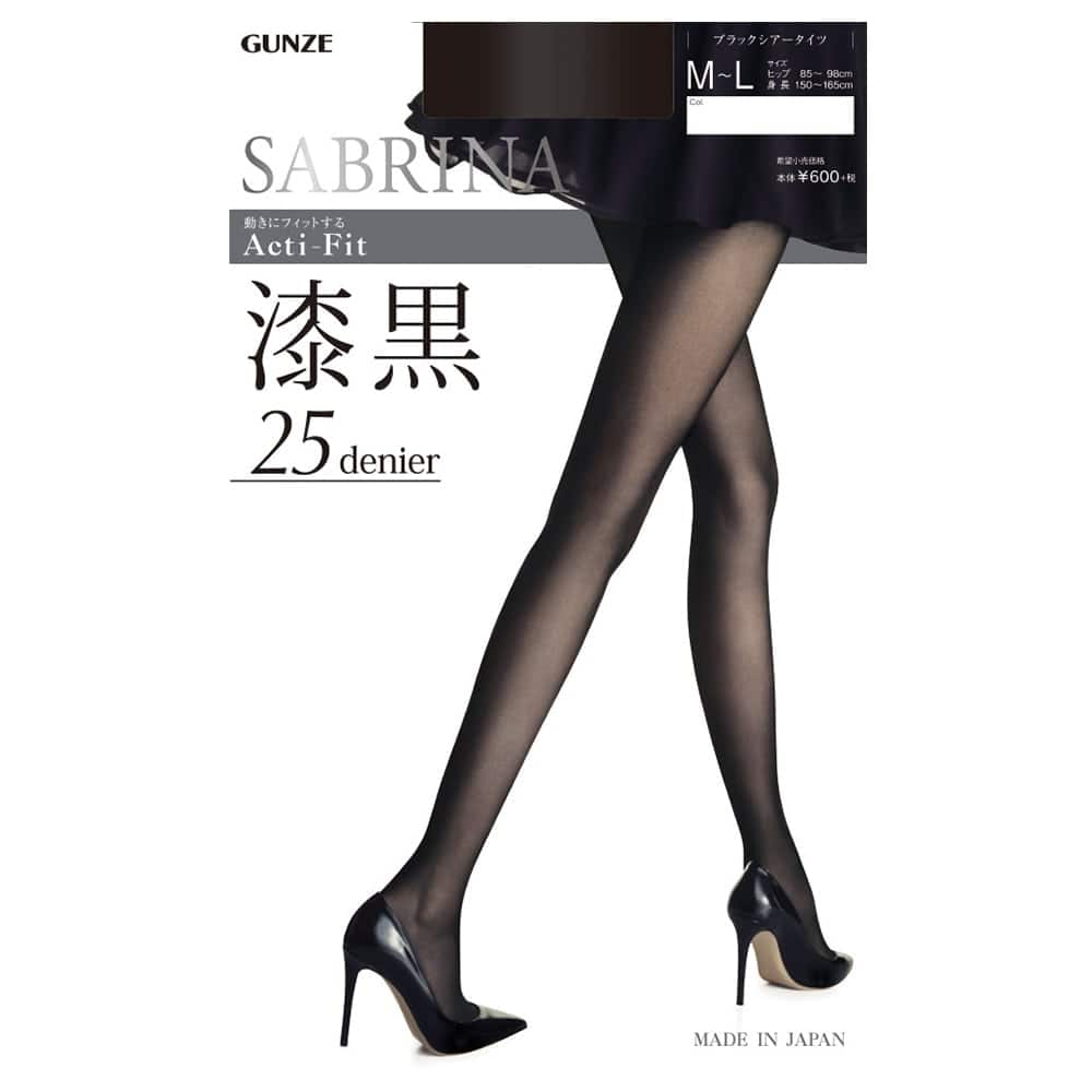 ＜GUNZE グンゼ＞ 10%OFF！SABRINA(サブリナ) 150デニールウォームタイツ（レディース）【SALE】 ブラック M-L