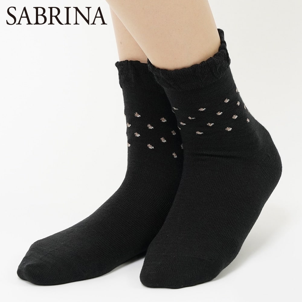 ＜GUNZE グンゼ＞ 10%OFF！SABRINA(サブリナ) ソックス（レディース）【SALE】 ブラック 22-24