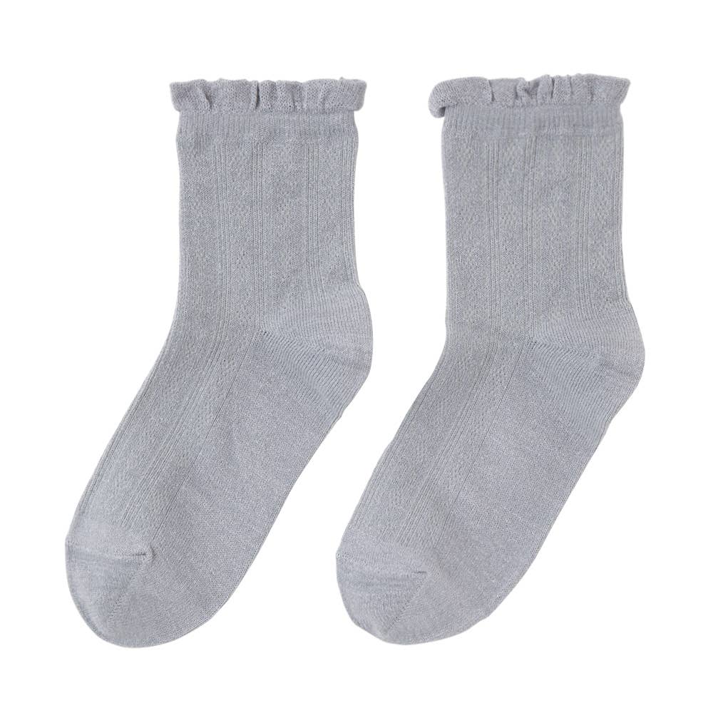 【和紙】レーシーアーガイル柄ソックス【SALE】【くつしたの日対象】 SQT702 グレー