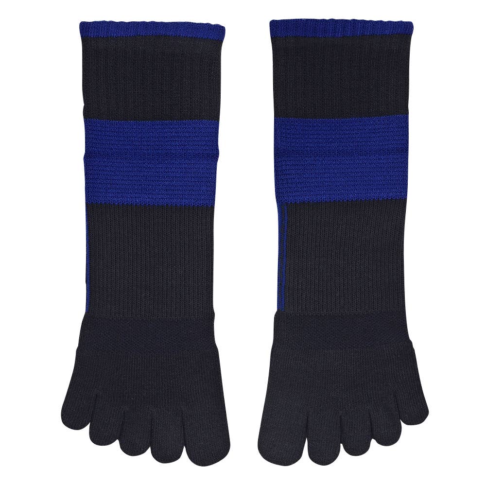 【ネット限定お得3足セット・5本指】アーチサポート付クルーソックス【くつしたの日対象】 ST0804 ネービー