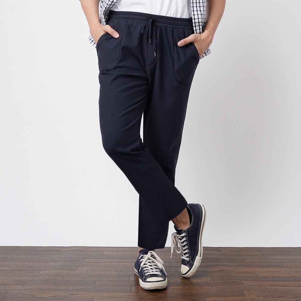 綿キュプラジョガーパンツ メンズ 送料無料 M モクネービー メンズ