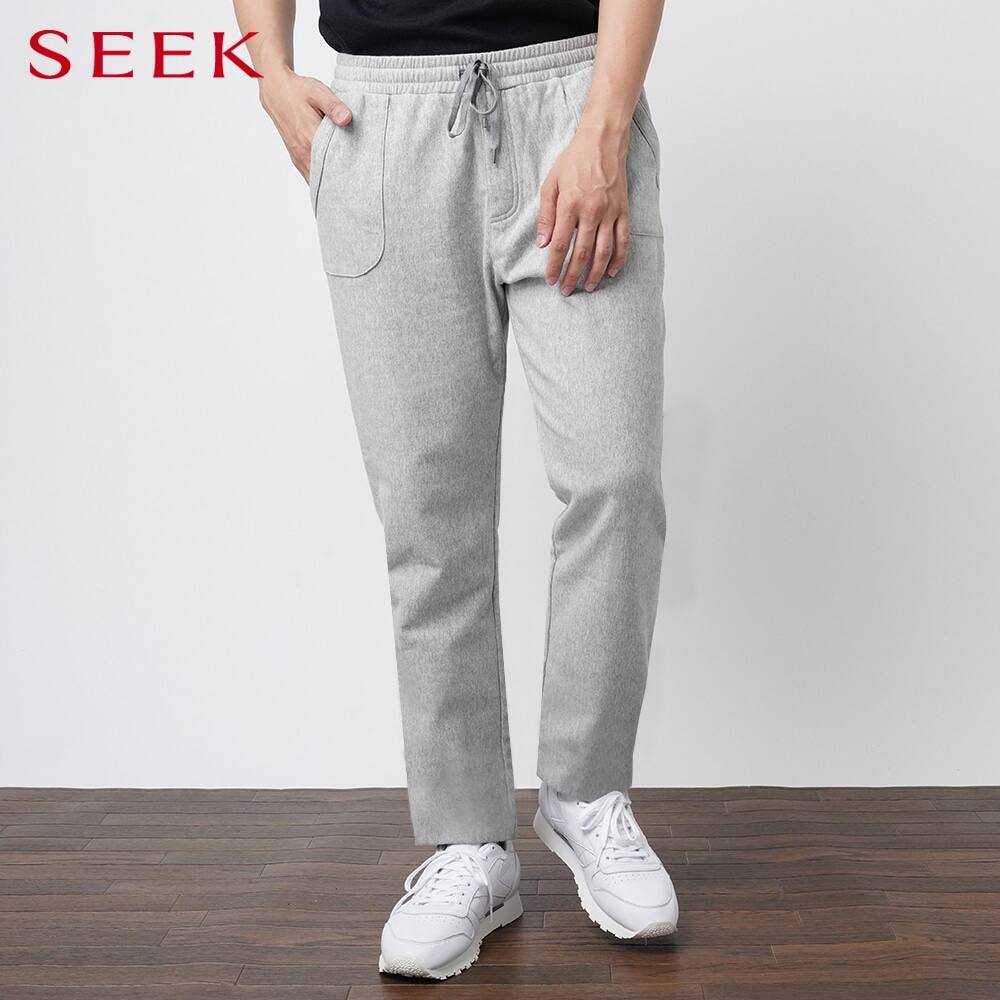 ＜GUNZE グンゼ＞ SEEK(シーク) 綿キュプラジョガーパンツ（メンズ）【送料無料】 モクグレー L