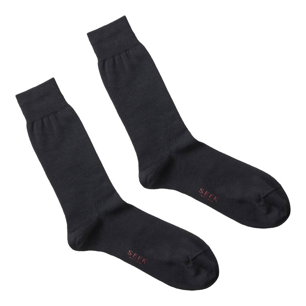 ネット限定セット【人気クルー丈】プレーンソックス3足セット【SALE】 SXVET001 ブラック