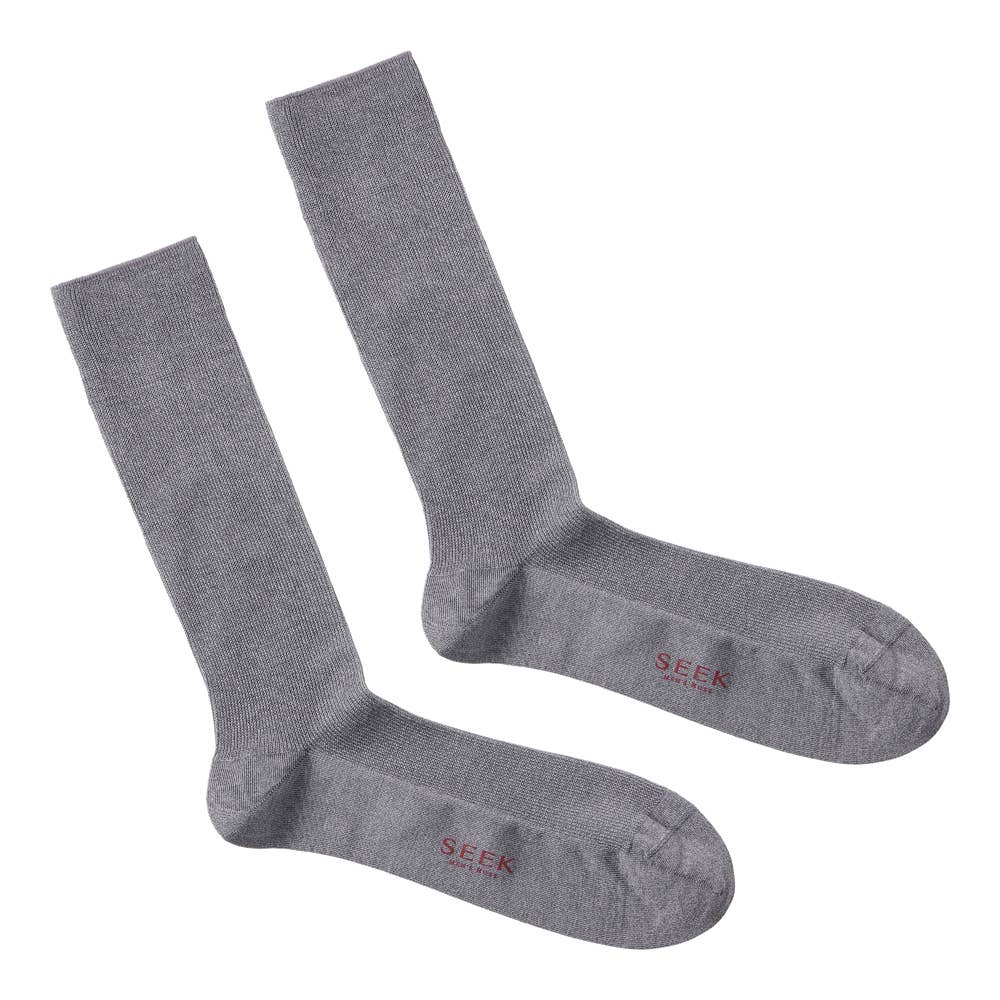 ネット限定セット【人気クルー丈】リブソックス3足セット【SALE】 SXVET002 ミックスグレー