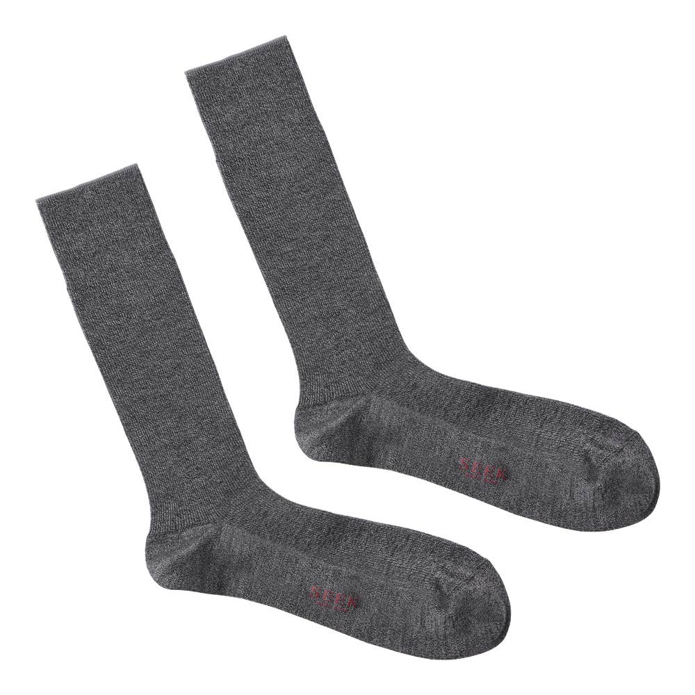 ネット限定セット【人気クルー丈】リブソックス3足セット【SALE】 SXVET002 モクブラック