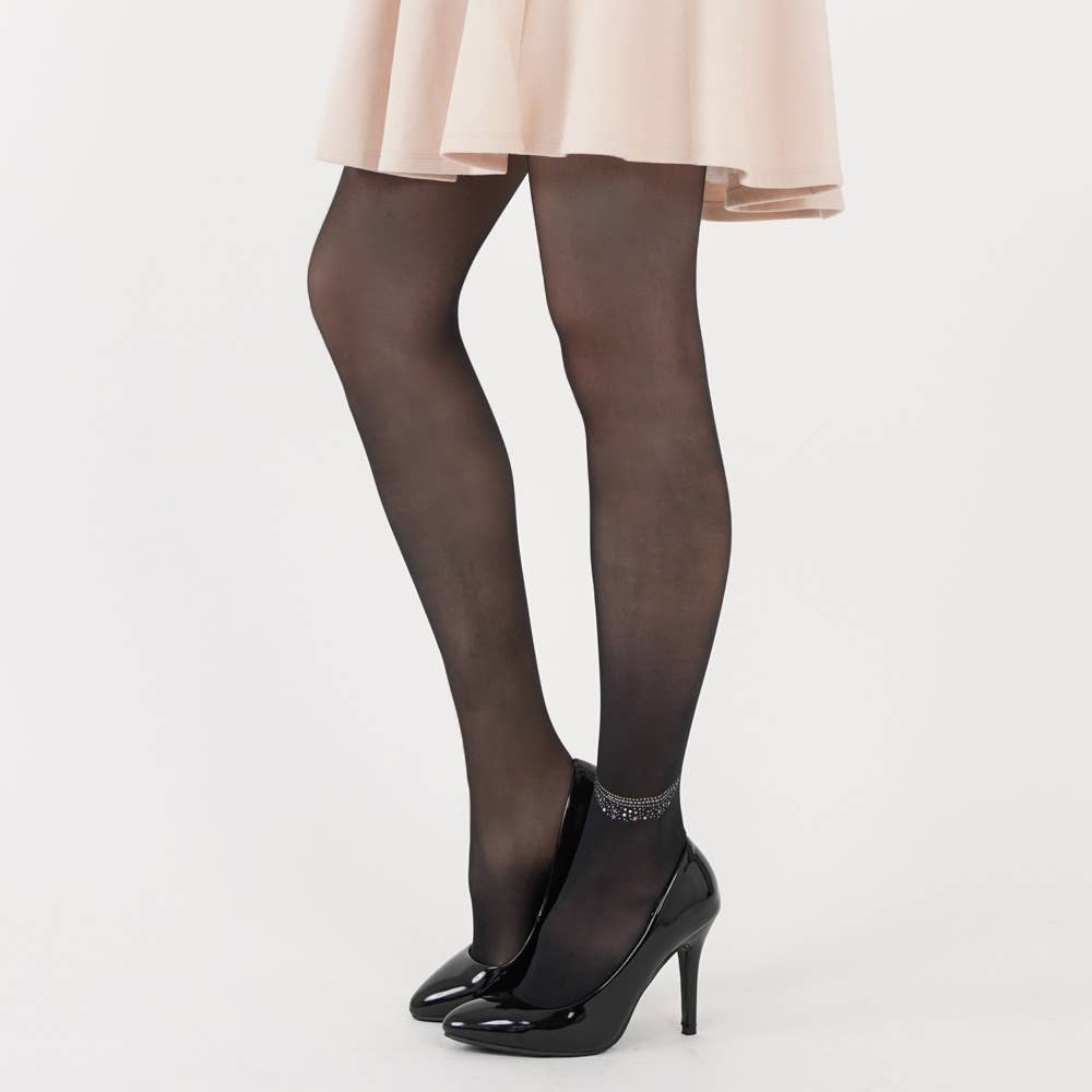 ストッキング（ワンポイント）【SALE】 TH637D ブラック