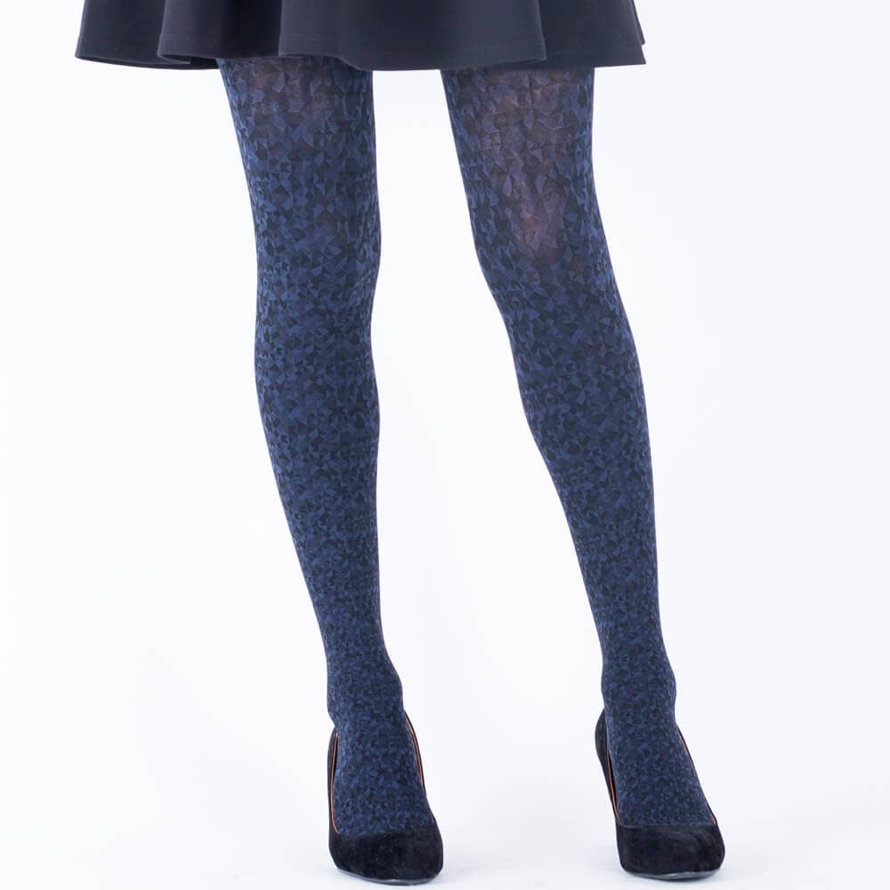 スエード調プリズム柄タイツ レディース Tuw86w レディース ストッキング タイツ