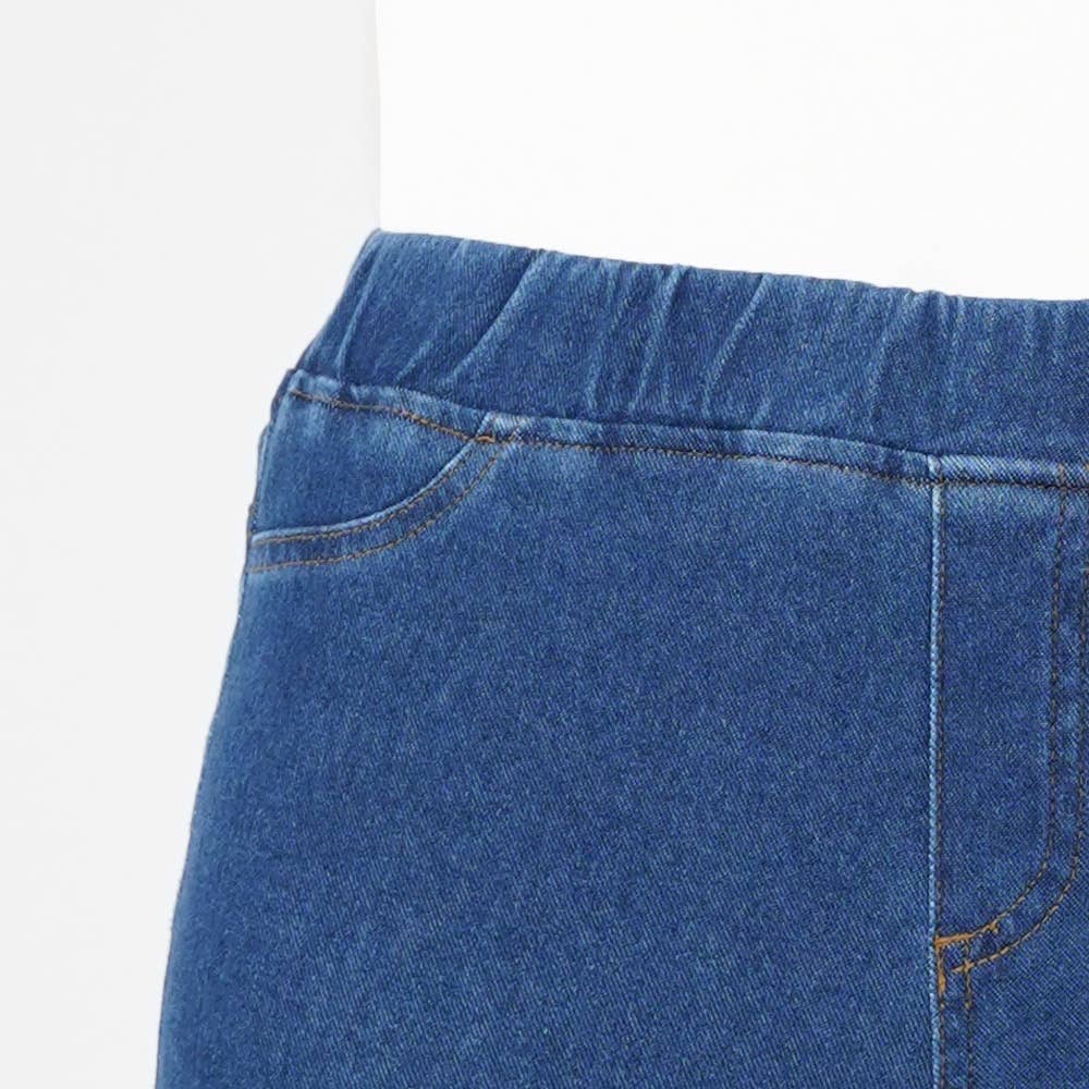 スキニー ニットデニムレギンスパンツ レディース Tzm81k レディース アウターパンツ