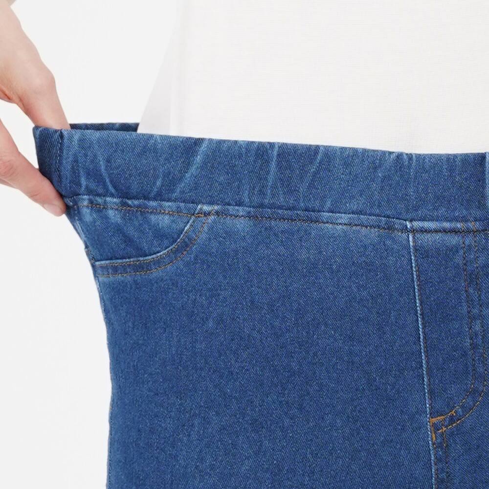 スキニー ニットデニムレギンスパンツ レディース Tzm81k レディース アウターパンツ スキニー ニットデニムレギンスパンツ レディース Tzm81k レディース アウターパンツ