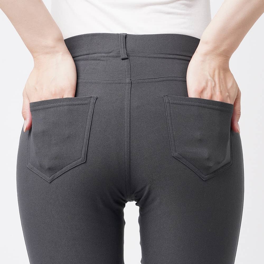 レーヨン混裏起毛スキニーレギンスパンツ レディース Tzn610 レディース