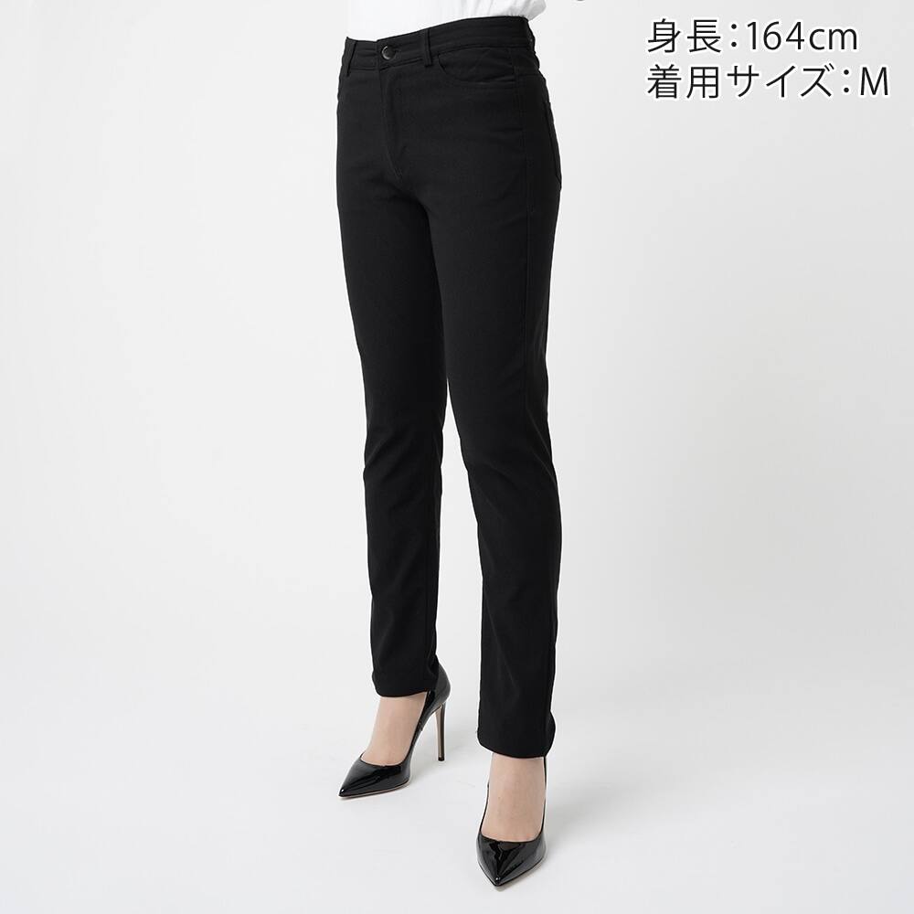 レーヨン混裏起毛ストレートパンツ レディース Tzn644 レディース