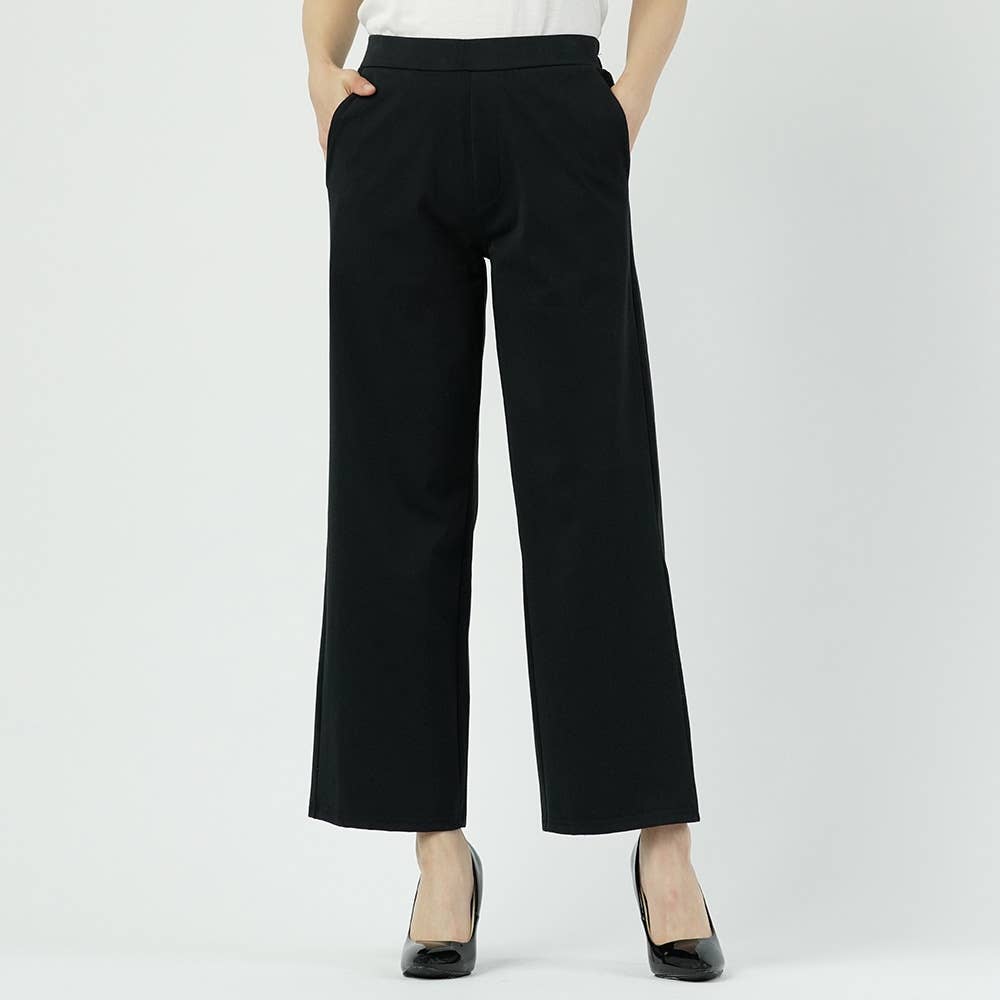 ワイド 冷脚 冷感ツイル素材ワイドパンツ レディース Tzp651 レディース アウターパンツ