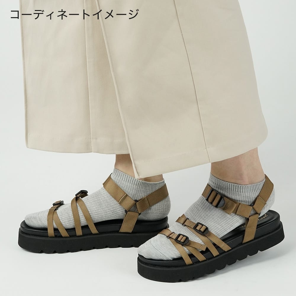 ベーシック】綿混リブ柄スニーカー丈ソックス（レディース） TZP704: レディース 靴下