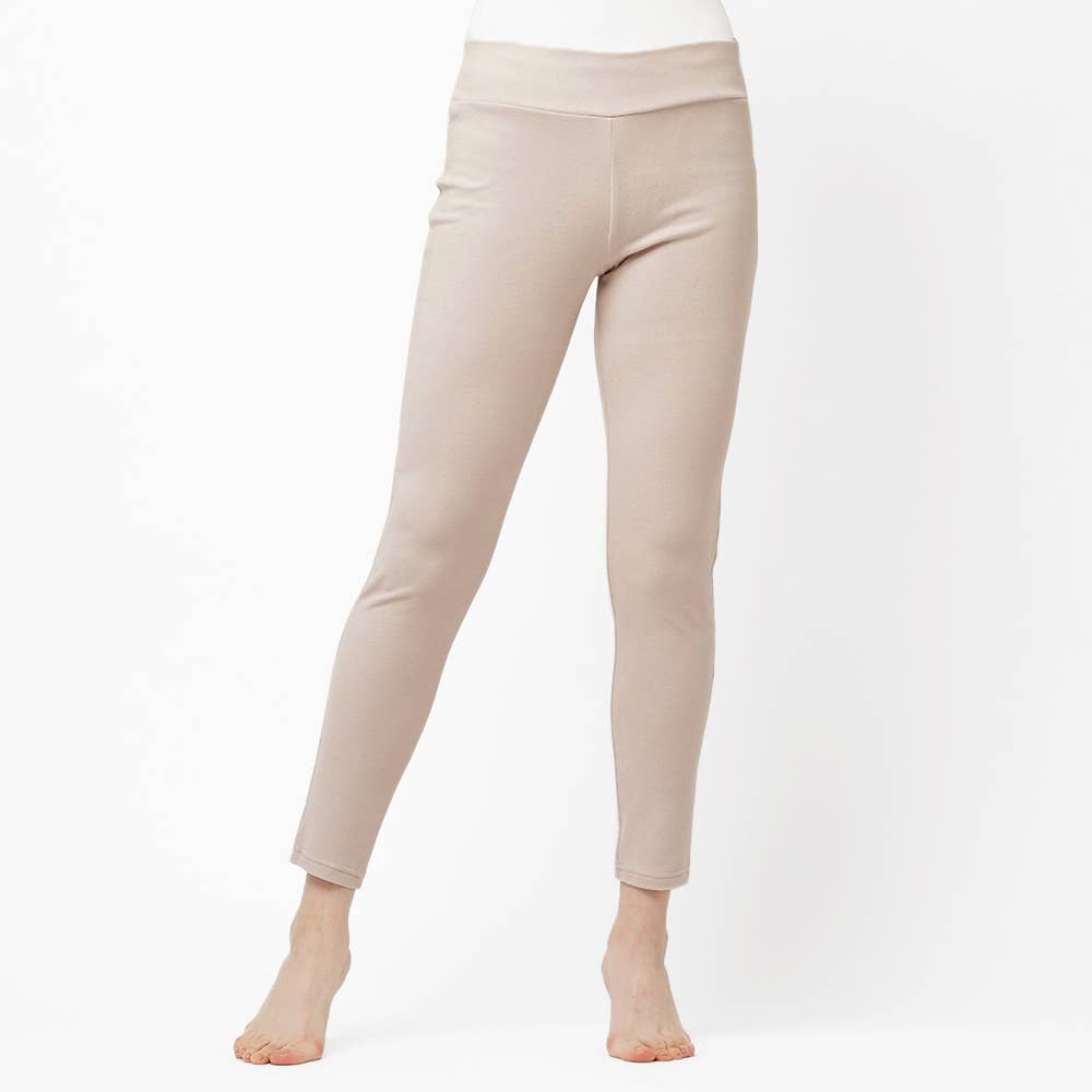 おうち 裏起毛 リブ風ニットスキニーパンツ レディース Tzq668 レディース アウターパンツ