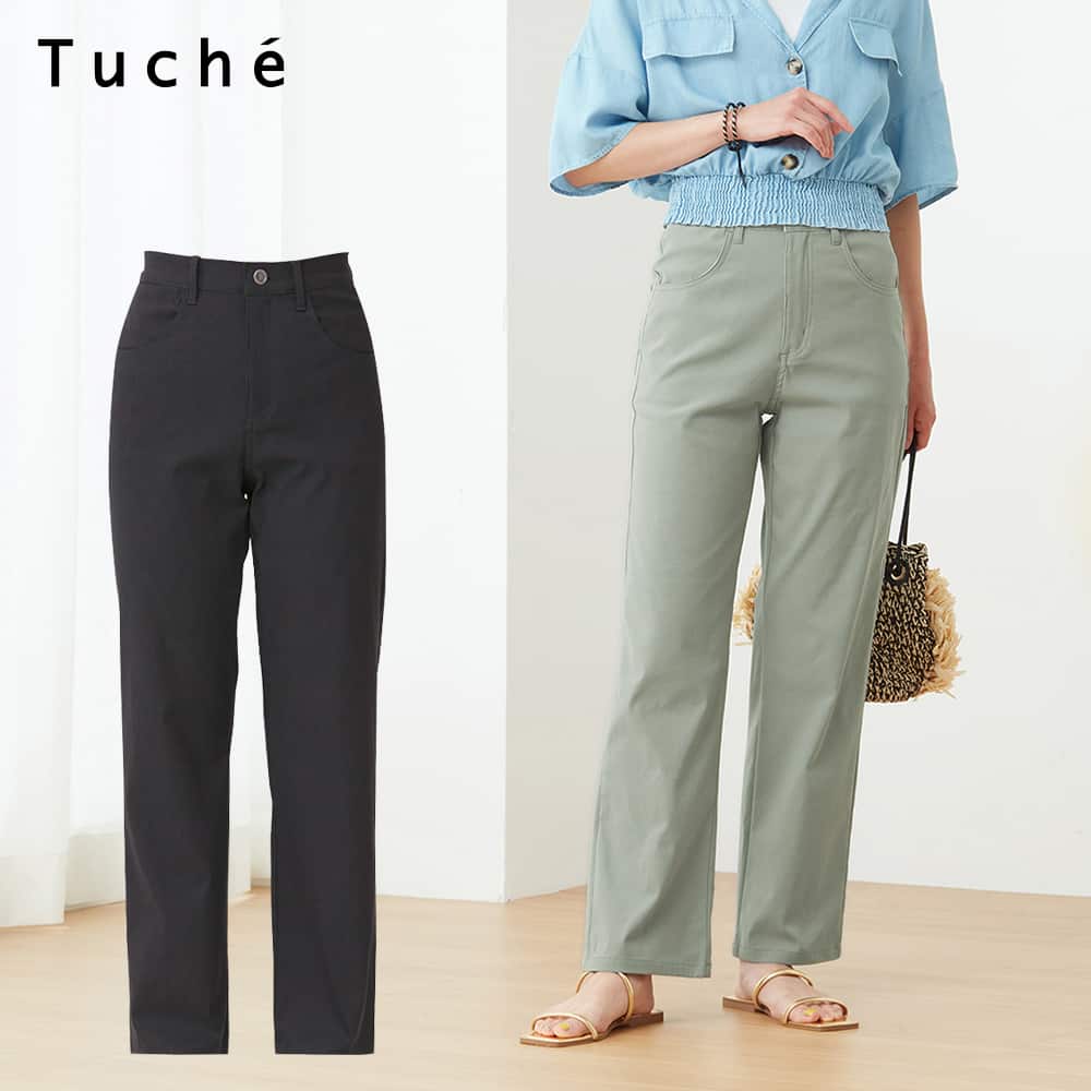 ストレート】ハイストレッチ綿混レギンスパンツ【SALE】 TZR645 