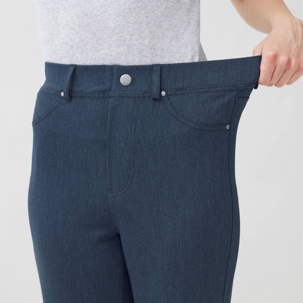 トレンド】デニム調フレアパンツ【SALE】 TZT633 :レディース レギンスパンツ・アウターパンツ