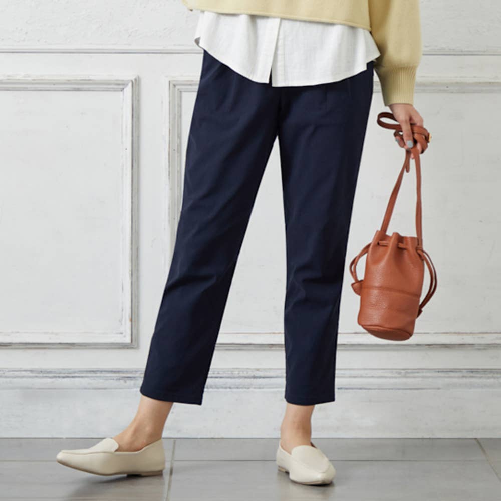 テーパード・裏起毛】レーヨン混パンツ【SALE】 TZU626 :レディース