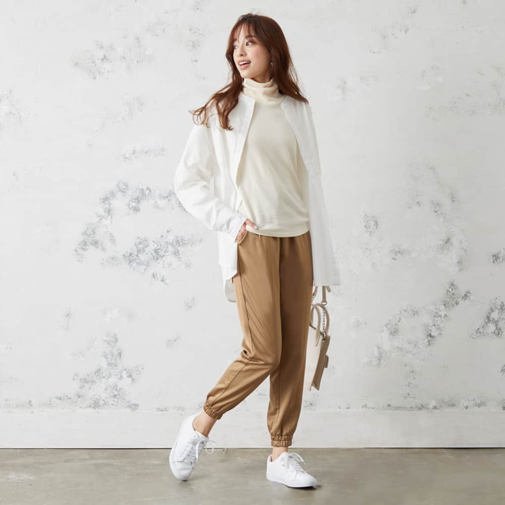 ジョガー・裏起毛】ヴィンテージサテンパンツ【SALE】 TZU665
