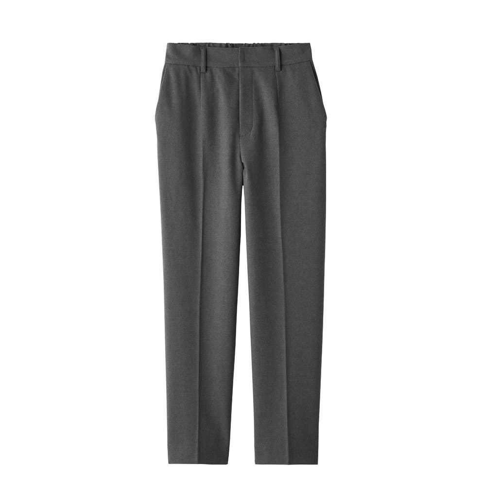【ストレート・裏起毛】ソフトタッチパンツ TZW70K チャコールグレー