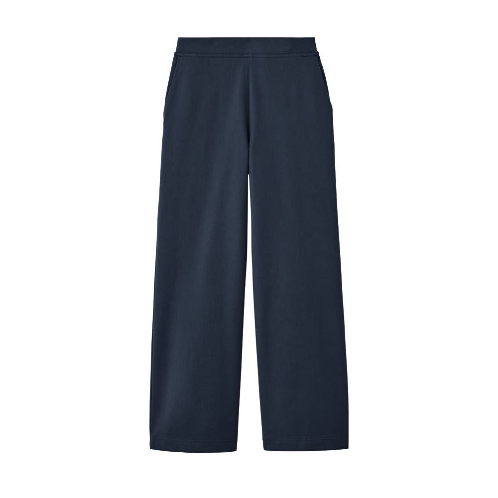 【ワイド・裏起毛】ウールライクパンツ TZY93K モクネービー