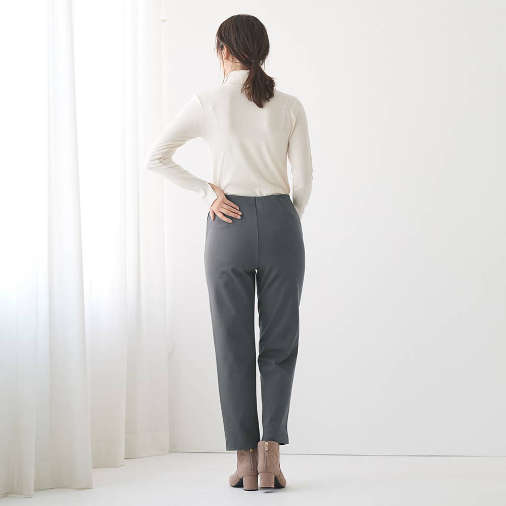 【テーパード・裏起毛】ウールライクパンツ TZY94K E3