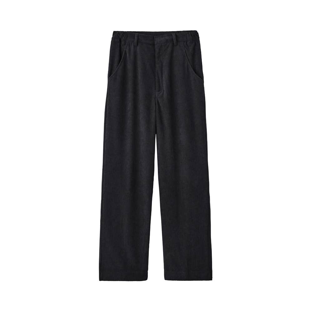 【ワイド】コーデュロイ前あきパンツ TZY95K ブラック