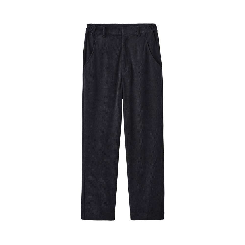 【ストレート】コーデュロイ前あきパンツ TZY96K ブラック