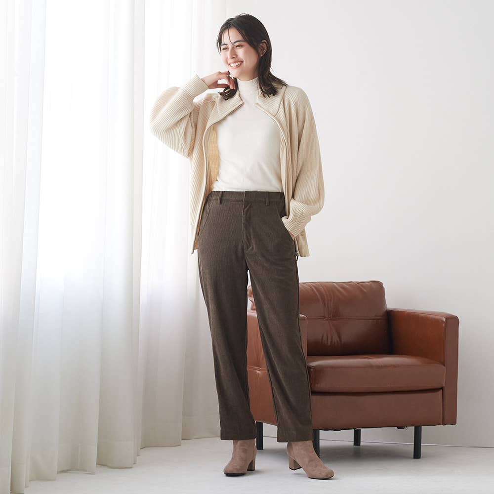 【ストレート】コーデュロイ前あきパンツ TZY96K E1