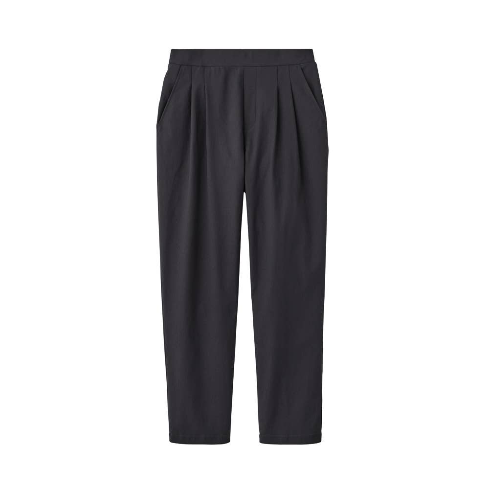 【テーパード】レーヨン混パンツ TZY97K ブラック