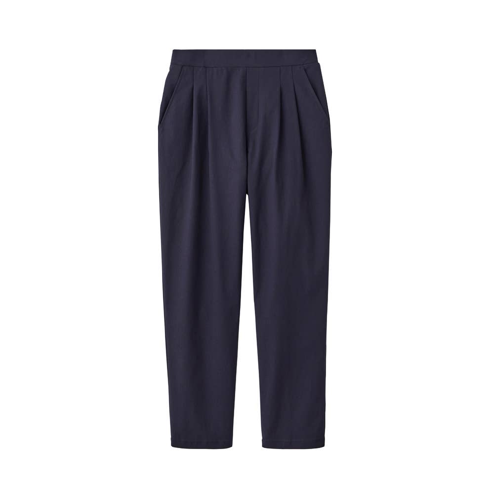 【テーパード】レーヨン混パンツ TZY97K ディープネービー