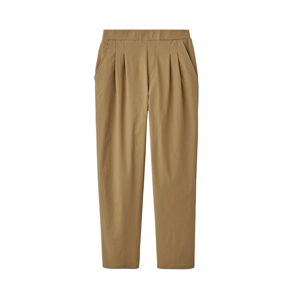 【テーパード】レーヨン混パンツ TZY97K ベージュ