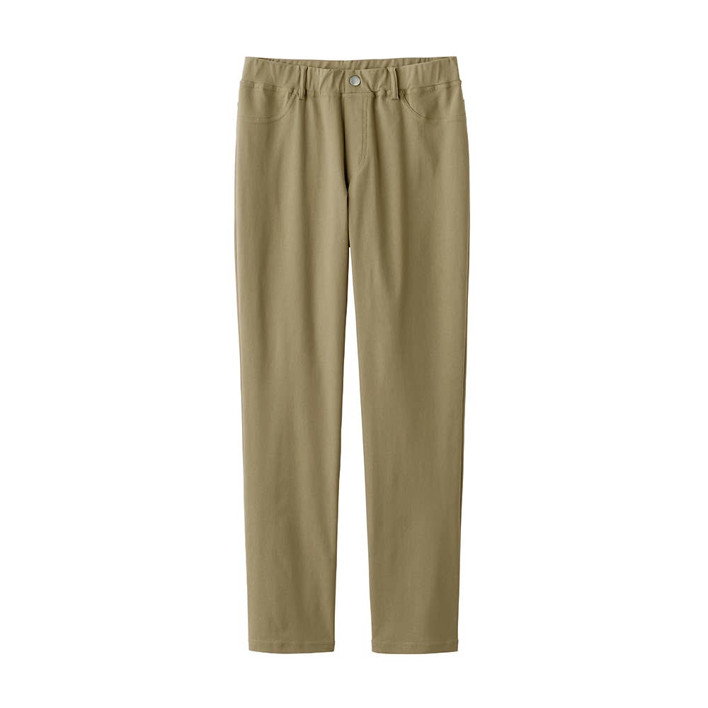 【ストレート】レーヨン混パンツ TZY98K ライトオリーブ