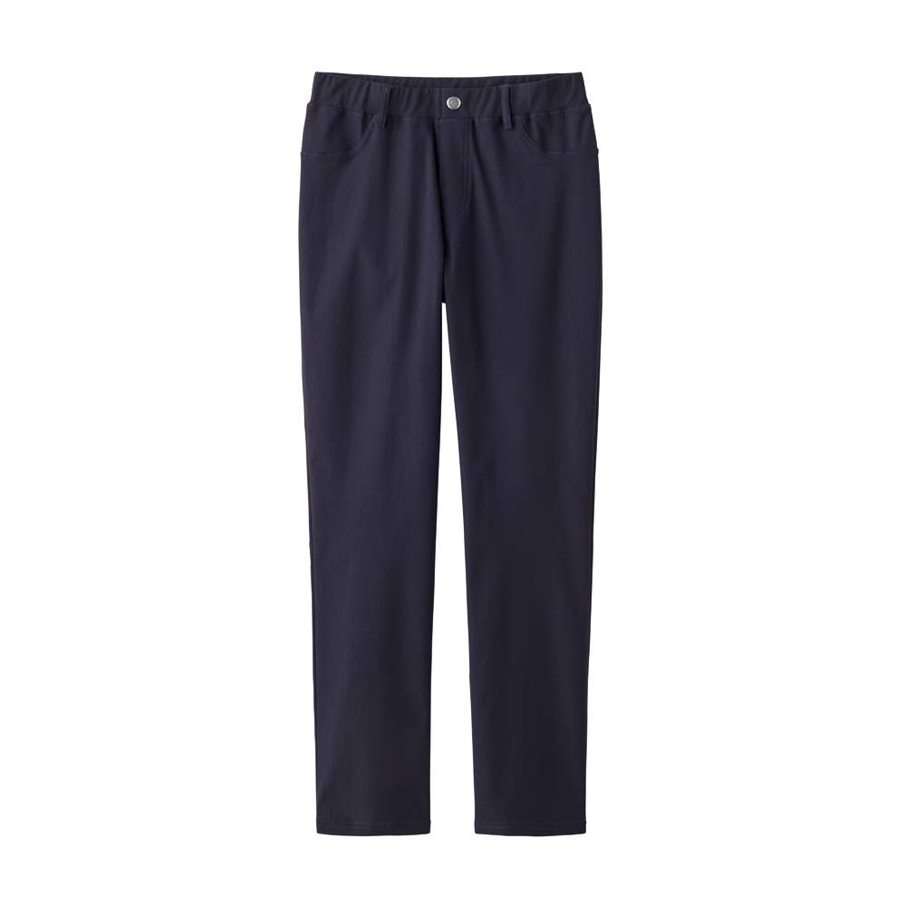 【ストレート】レーヨン混パンツ TZY98K ディープネービー