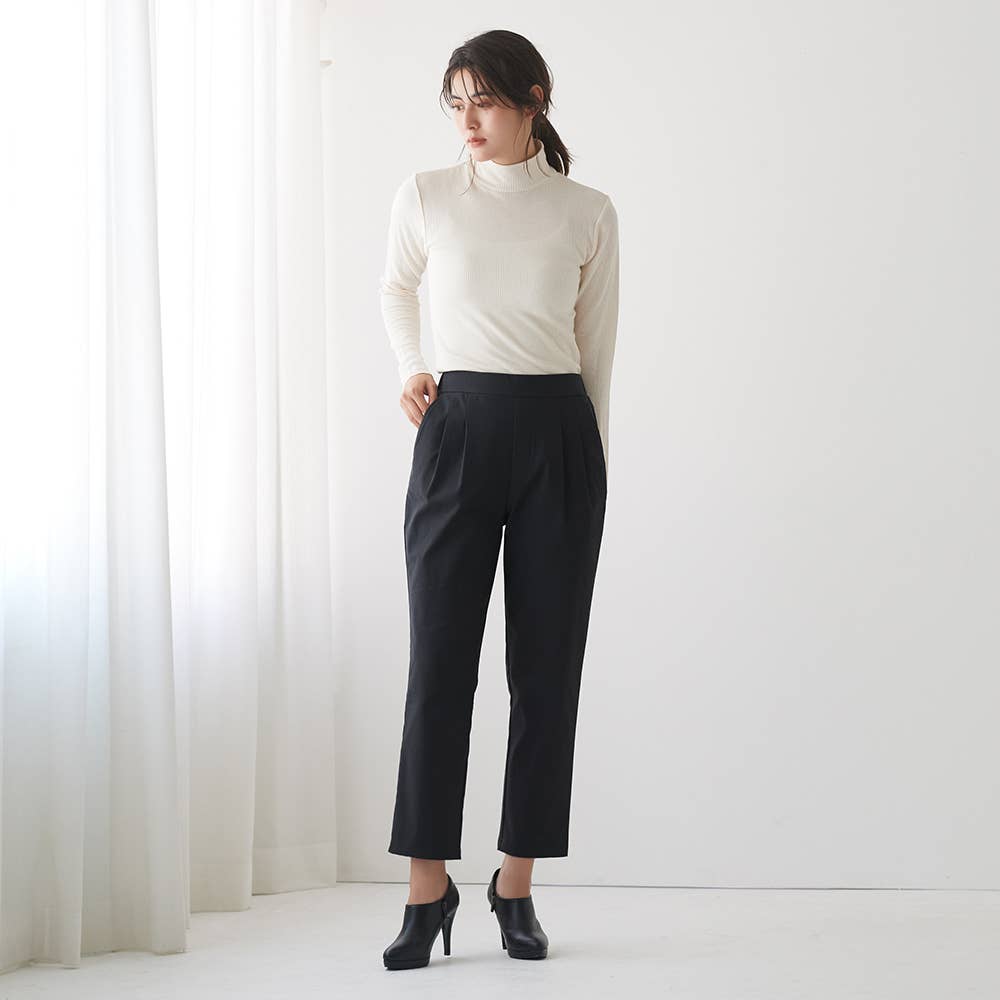【テーパード・裏起毛】レーヨン混パンツ TZY99K E3