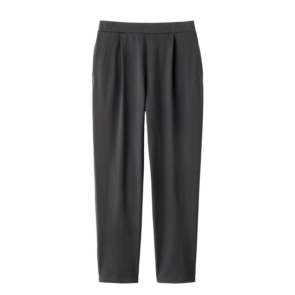 【メッシュ・テーパード】ストレッチパンツ TZZ67K ブラック