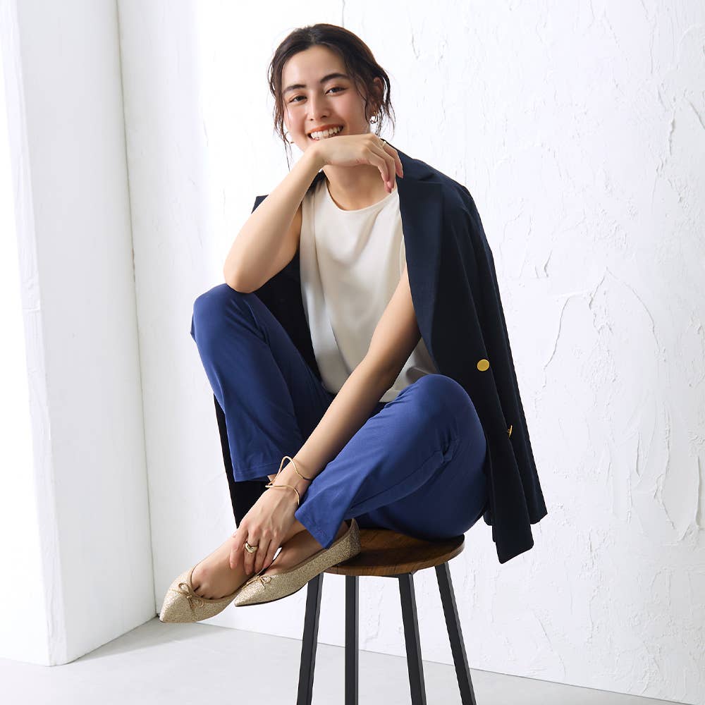 【メッシュ・テーパード】ストレッチパンツ TZZ67K E3