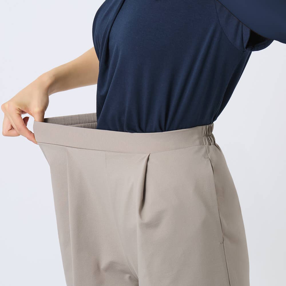 【メッシュ・ワイド】ストレッチパンツ TZZ68K E7