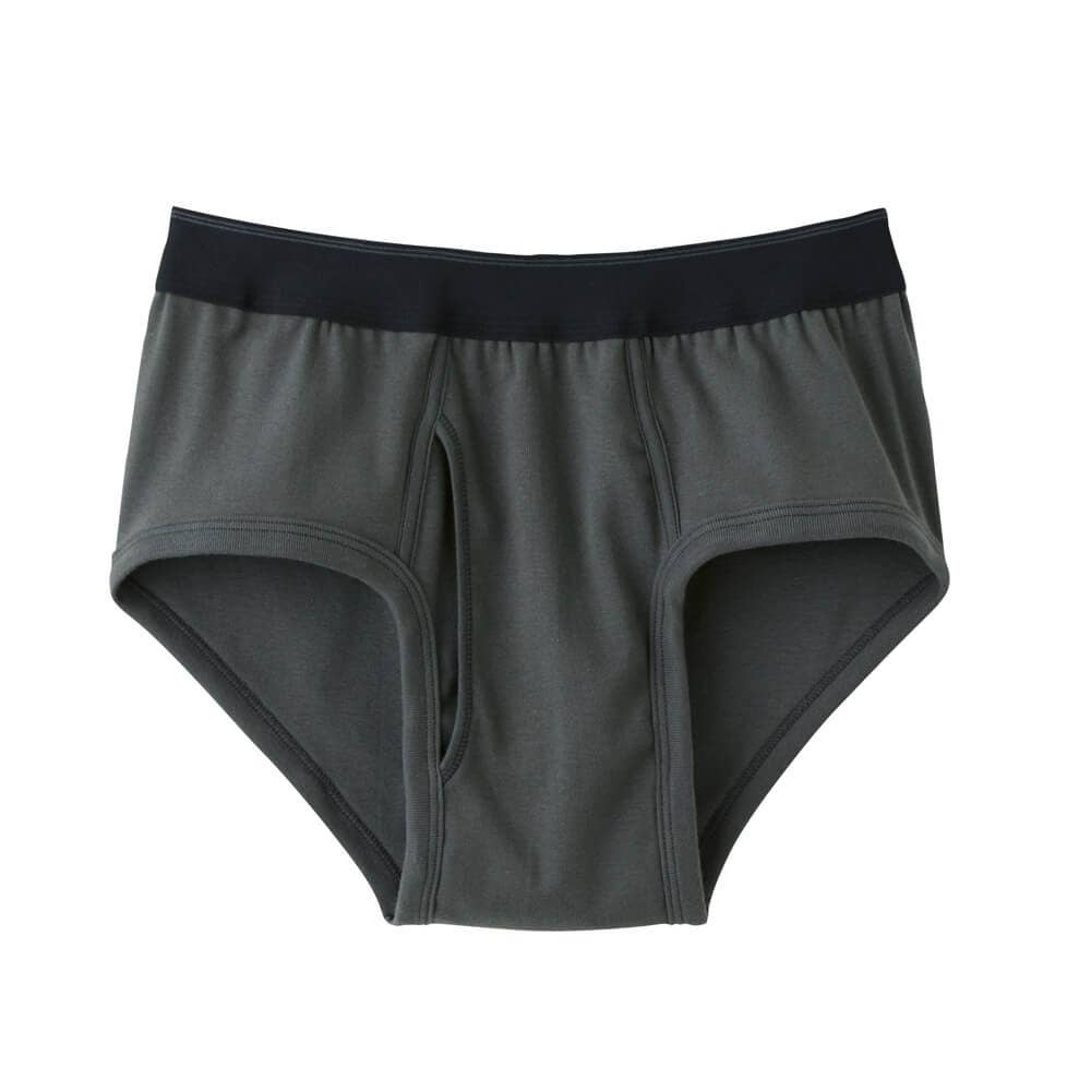 【乾燥機対応】ブリーフ(前あき) AA3040 チャコールグレー