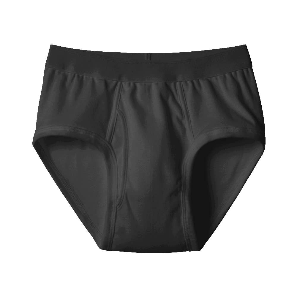【乾燥機対応】ブリーフ(前あき) AA3040 ブラック