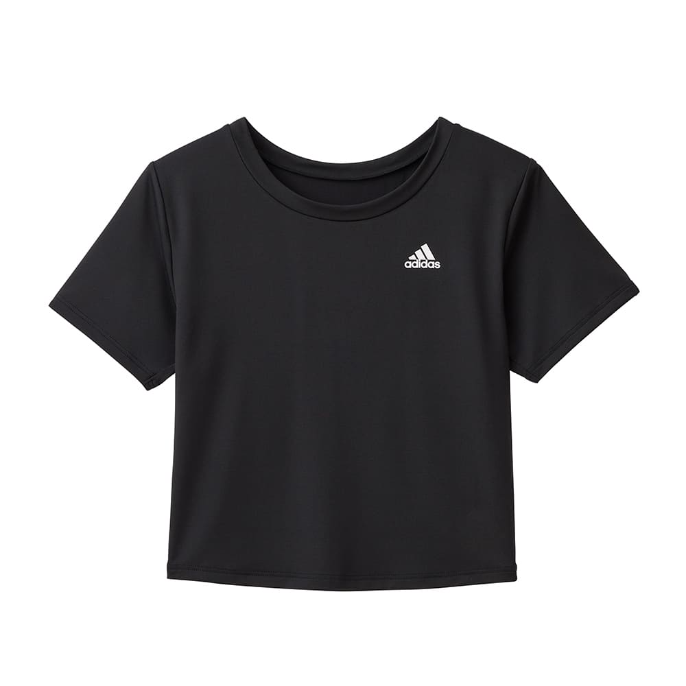 adidas クロップドtシャツ