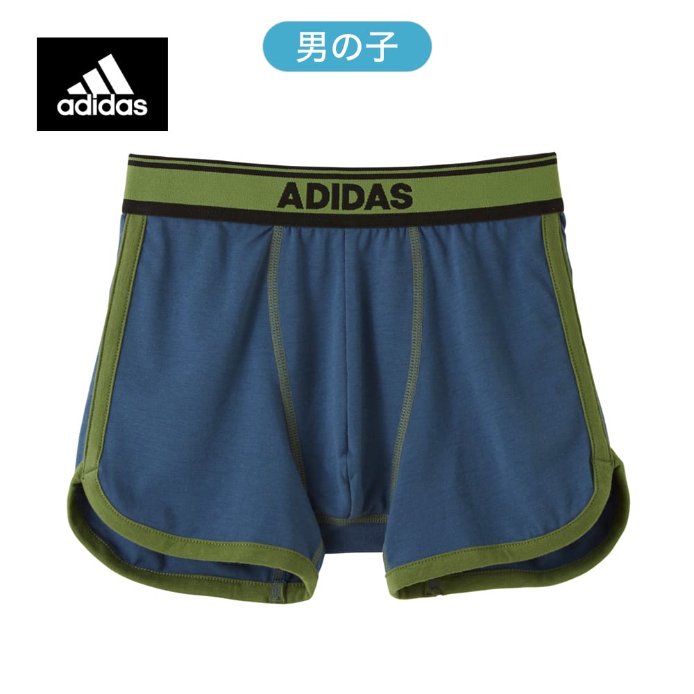 ＜GUNZE グンゼ＞ 20%OFF！キッズ adidas(アディダス) ボクサーパンツ（前とじ）（男の子）【SALE】 ブラック 150画像