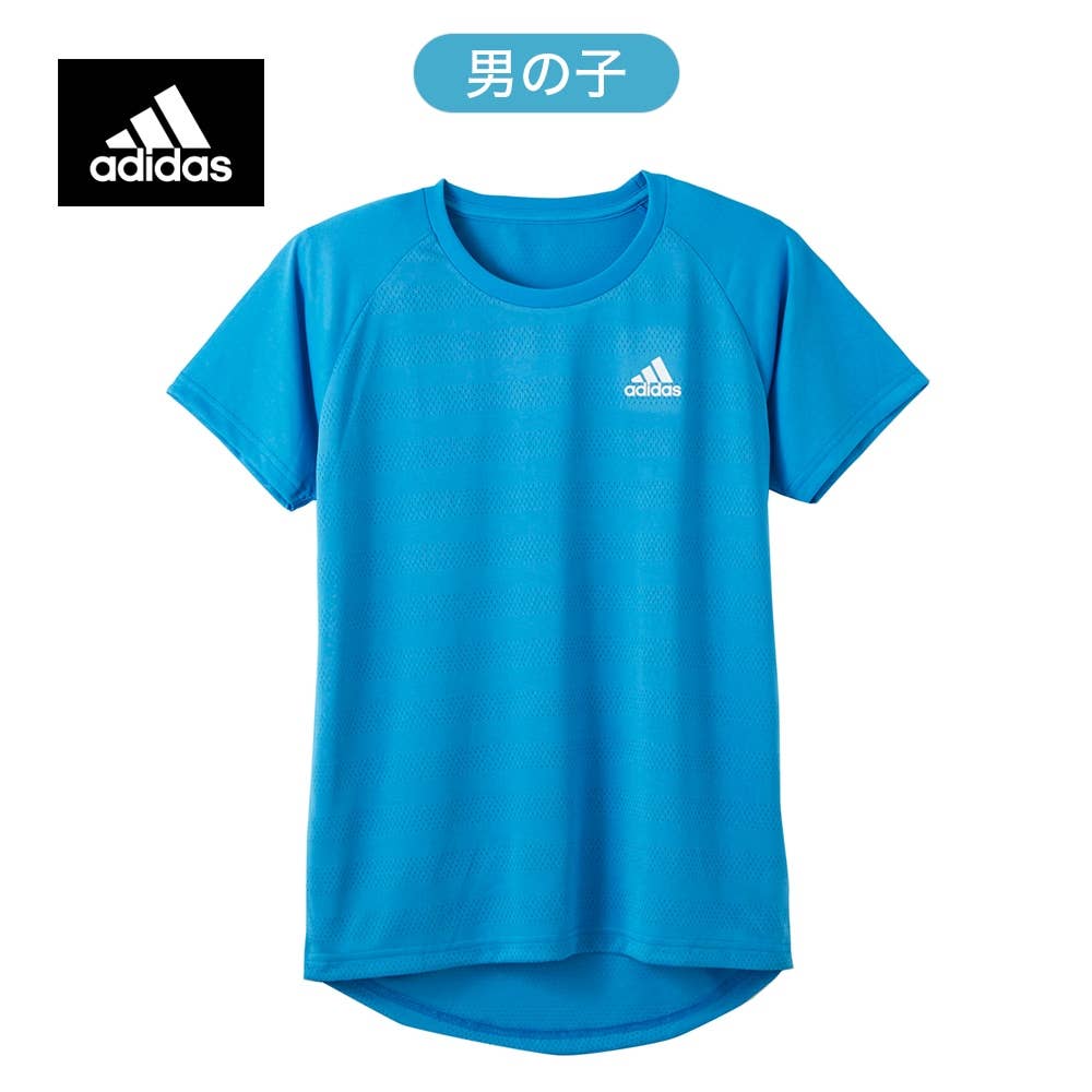 ＜GUNZE グンゼ＞ 20%OFF！キッズ adidas(アディダス) インナーTシャツ（男の子）【SALE】 アクア 140画像