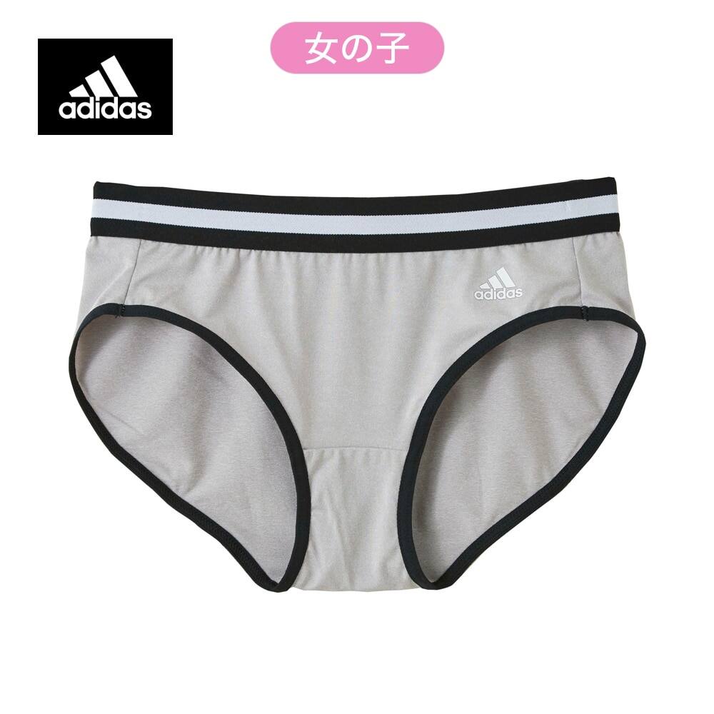 ＜GUNZE グンゼ＞ キッズ adidas(アディダス) ハーフショーツ（女の子） グレーモク 160