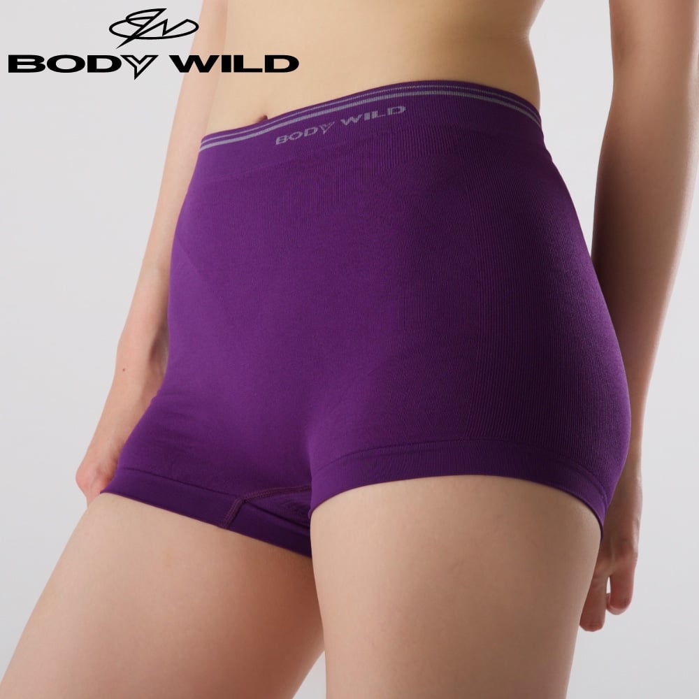 ＜GUNZE グンゼ＞ BODY WILD(ボディワイルド) 【直営店限定】ボクサーパンツ(1分丈)(レディース)【よりどりセール】 パープル L