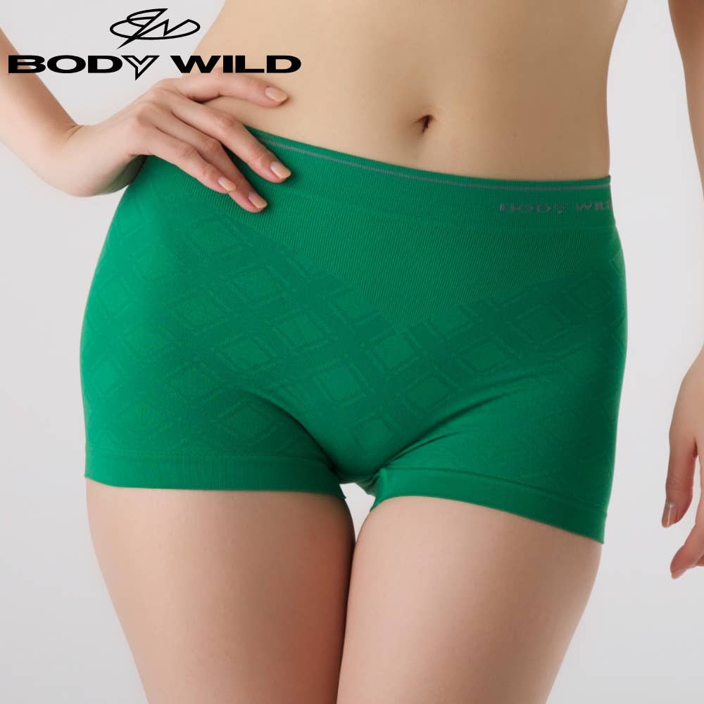 直営店限定 ボクサーパンツ １分丈 レディース チェック柄 よりどり割対象 M グリーン レディース