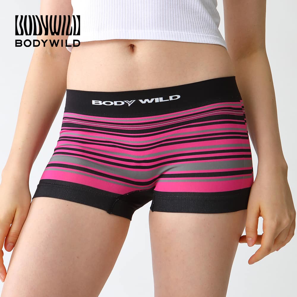 ＜GUNZE グンゼ＞ BODY WILD(ボディワイルド) 【直営店限定】ボクサーパンツ（レディース） ブラック M