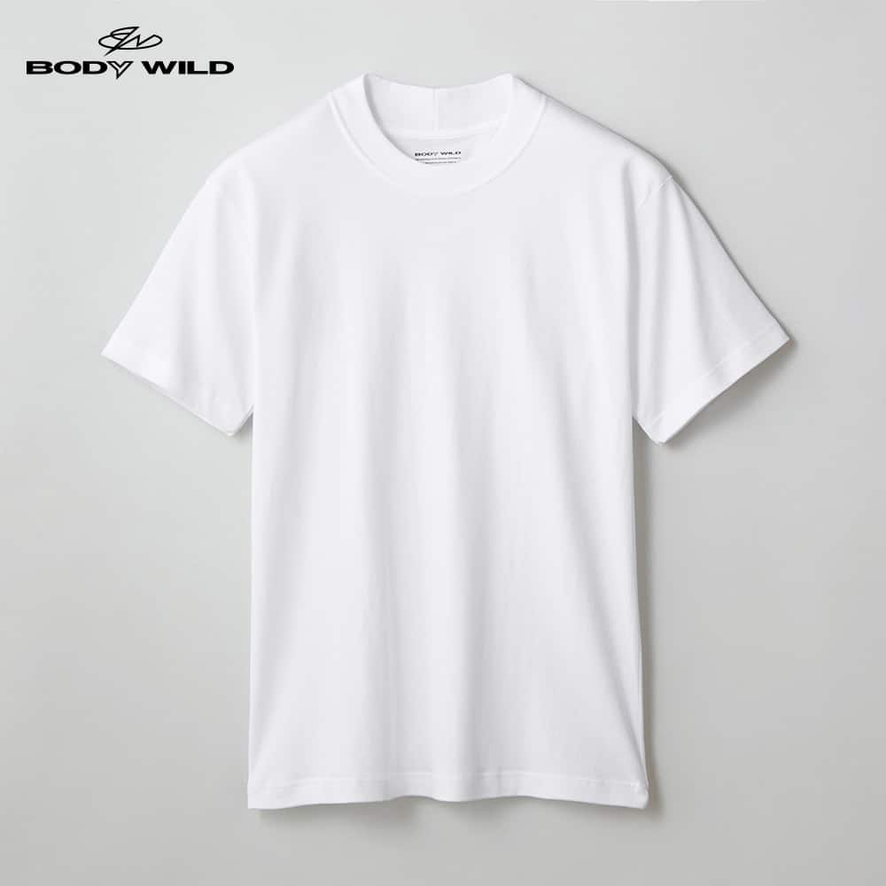 ＜GUNZE グンゼ＞ BODY WILD(ボディワイルド) 【ジャケット対応】ドレスTシャツ（メンズ） ブラック LL